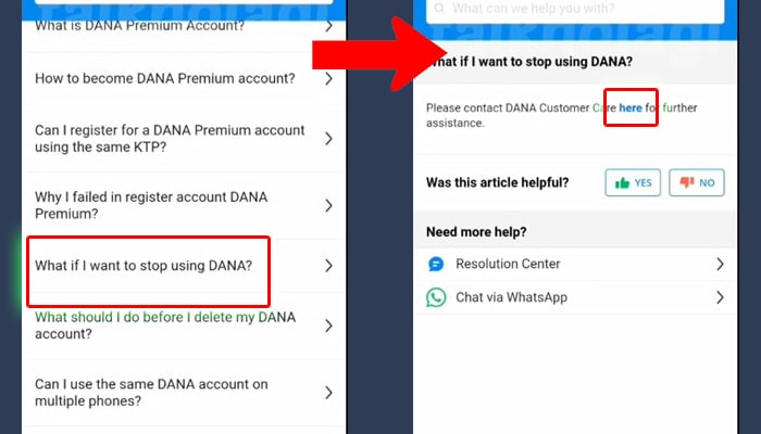dana what if i want to stop using dana - click here