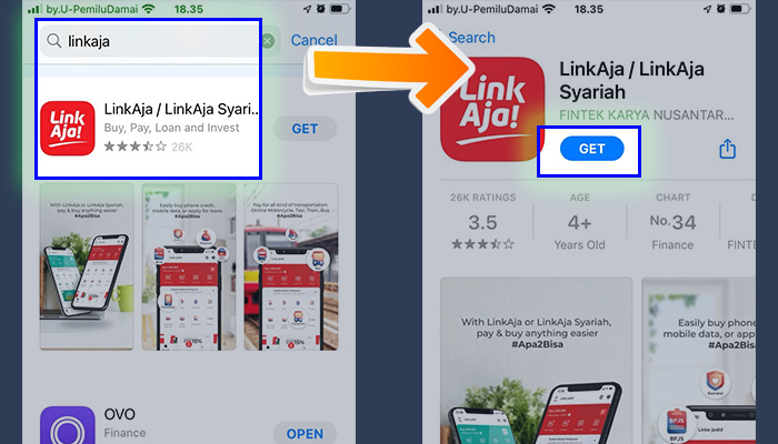 app store linkaja - get