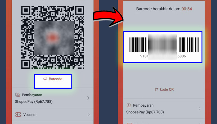 shopeepay qr code barcode