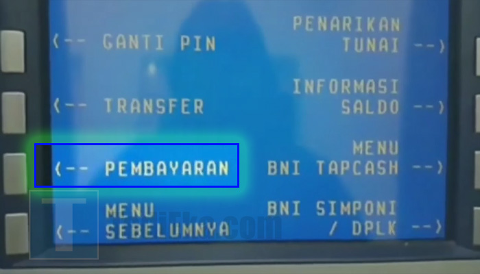 atm bni pembayaran