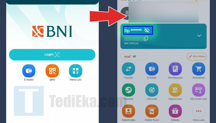 bni mobile login - ikon mata