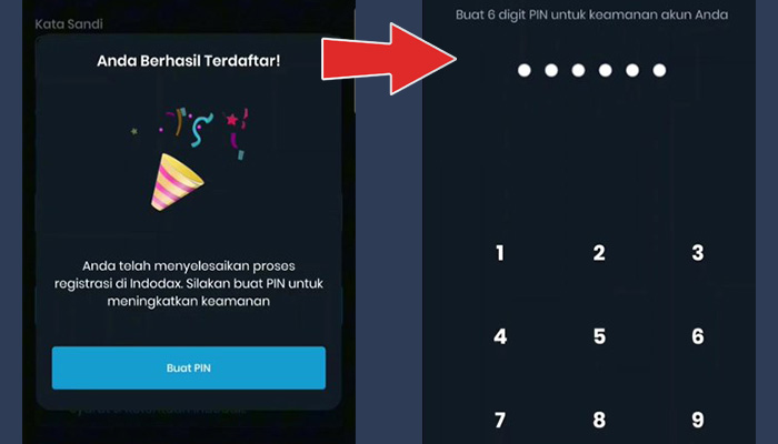 indodax buat pin