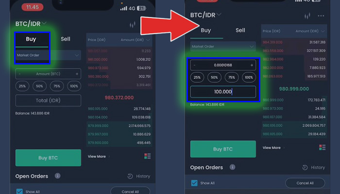 indodax buy btc market order - nominal