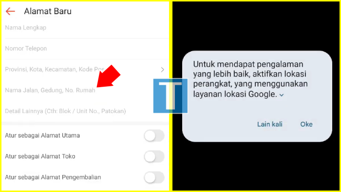 lokasi akurat seperti nama jalan bisa pakai bantuan gps google