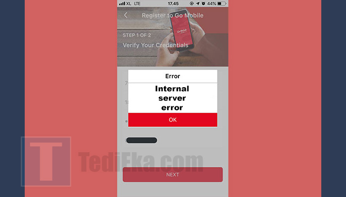octo mobile internal server error
