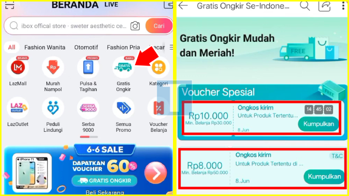 Bagaimana Cara Mendapatkan Voucher Gratis Ongkir Lazada