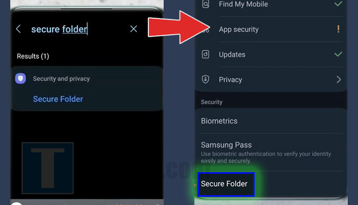 android samsung fitur search secure folder