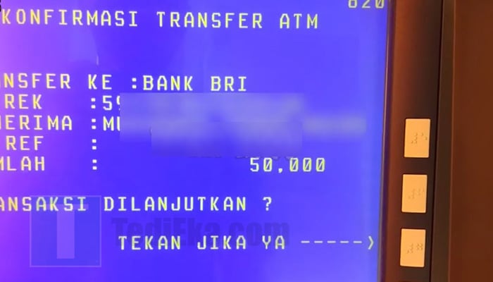 atm bni konfirmasi transfer ke bank bri