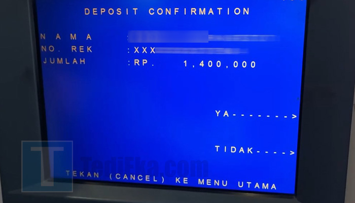 atm mandiri setor tunai deposit confirmation