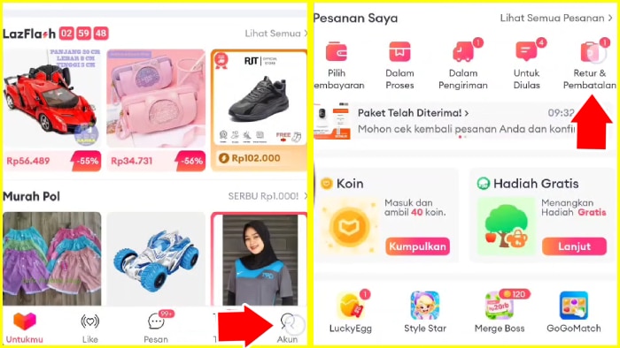 Cara Mengecek Status Retur dan Pengembalian Lazada