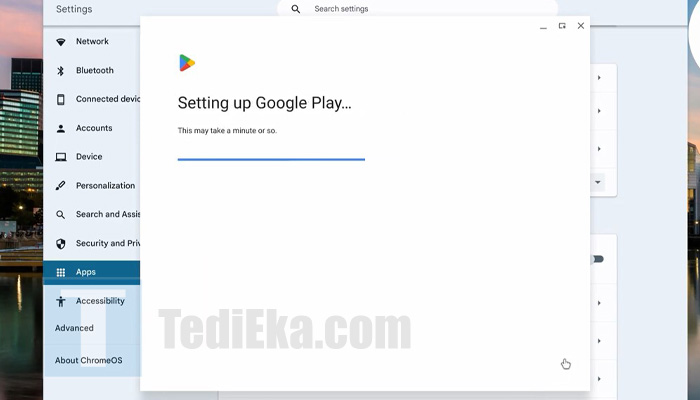 chromebook setting up google play store