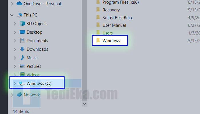 file explorer local disk c - windows