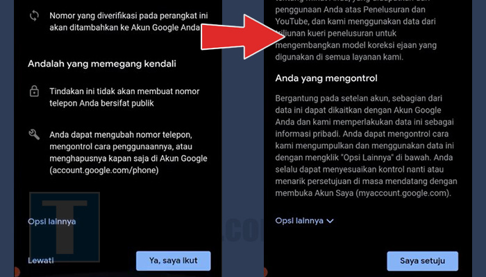 google play store buat akun tinjau - syarat dan ketentuan