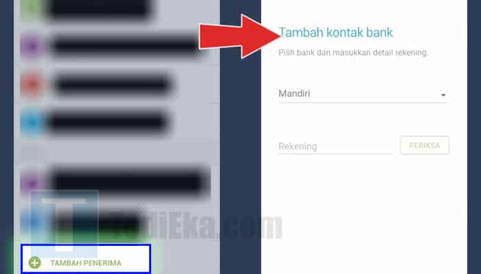 jenius transfer tambah penerima - bank mandiri nomor rekening