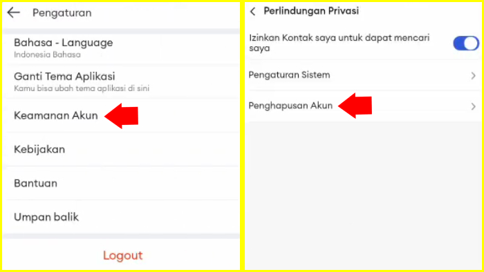 pengaturan keamanan akun fitur penghapusan akun lazada