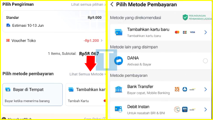 pilih metode bayar ternyaman untuk lunasin tagihan lazada mu