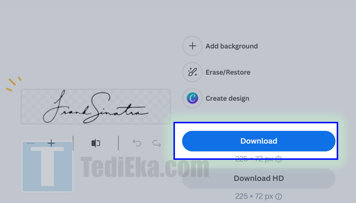remove bg tanda tangan download