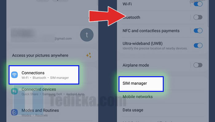 smartphone connection - sim manager