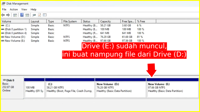 Kenapa perlu bikin volume baru menambah kapasitas drive c