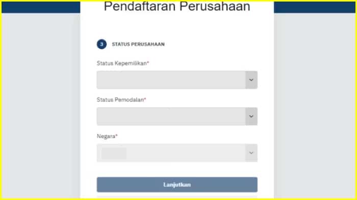 Melaporkan Status Perusahaan