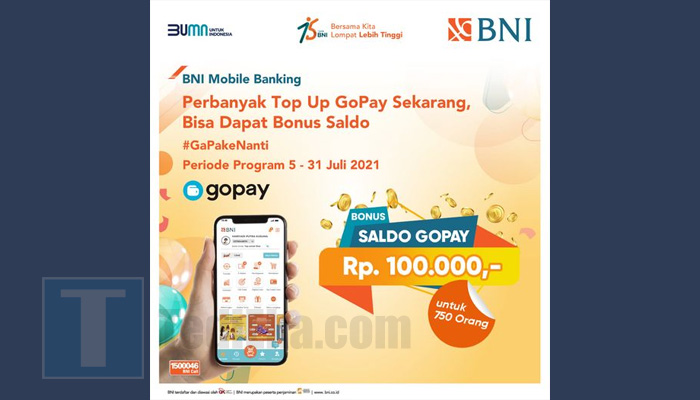 Promo Top Up Gopay BNI