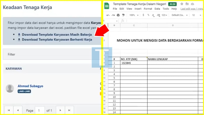 Template Tenaga Kerja