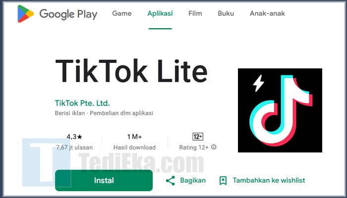 TikTok Lite Play Store