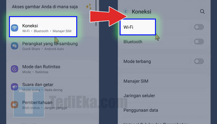 android koneksi - wifi