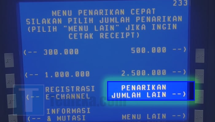 atm bni penarikan jumlah lain