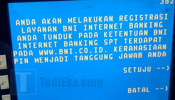 atm bni registrasi e-channel setuju syarat dan ketentuan internet banking bni