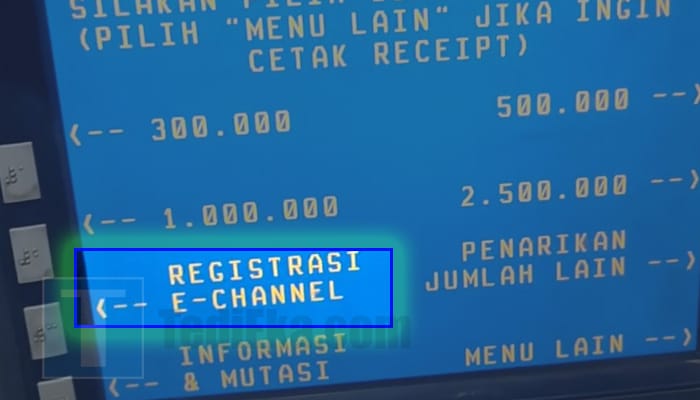 atm bni registrasi e-channel