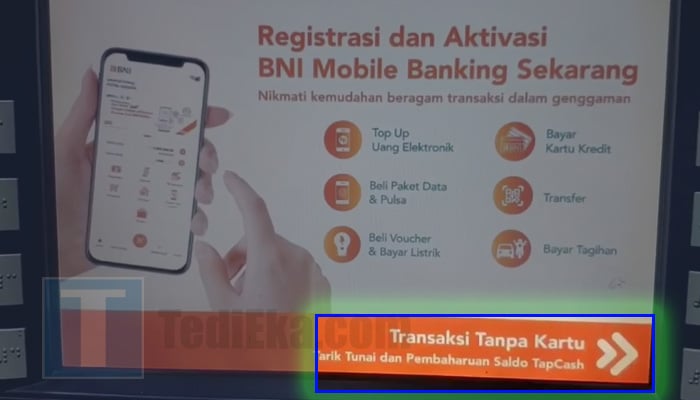 atm bni transaksi tanpa kartu