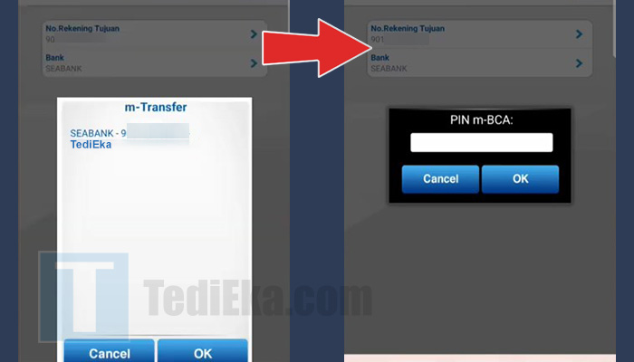 bca mobile daftar transfer seabank