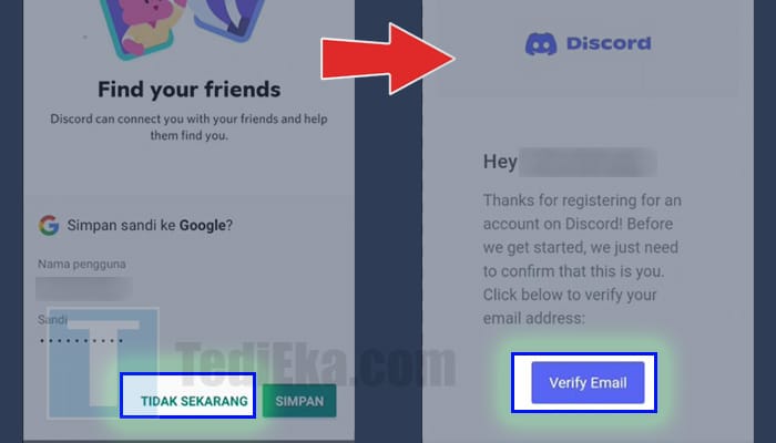 discord find your friend tidak sekarang - verify email