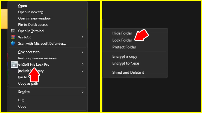 fitur lock folder gilisoft file lock pro