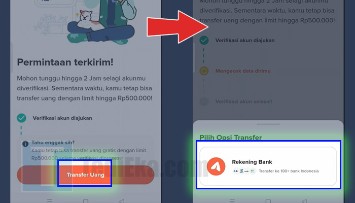 flip transfer bank - rekening bank