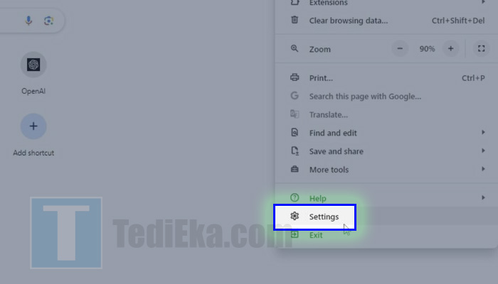 google chrome settings