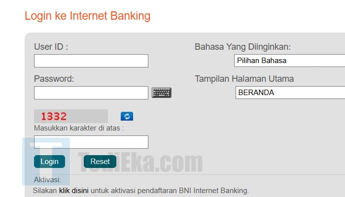 ibank bni login