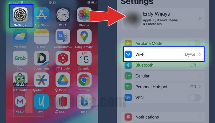 iphone settings - wifi