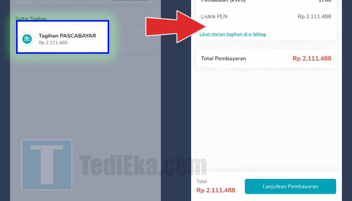 pln mobile tagihan pasca bayar