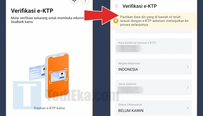 seabank daftar verifikasi ektp