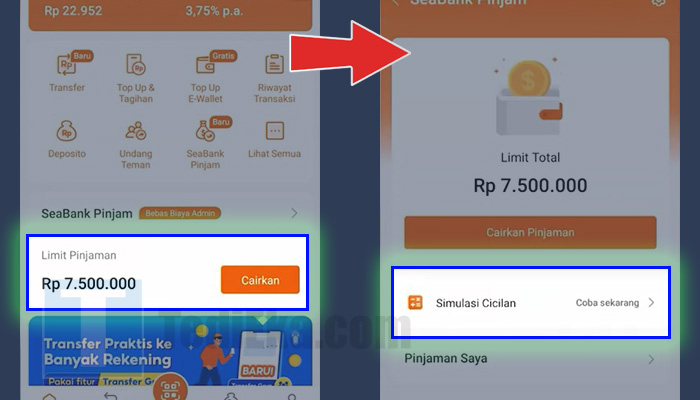 seabank pinjam cairkan - simulasi cicilan coba sekarang