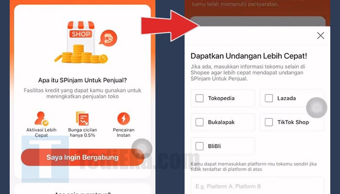 shopee spinjam untuk penjual saya ingin bergabung - dapatkan undangan