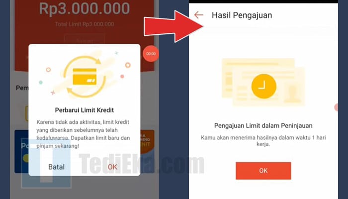 spinjam perbarui limit kredit - pengajuan