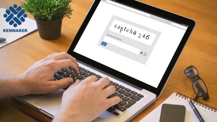 tantangan captcha halaman pengaduan kemnaker