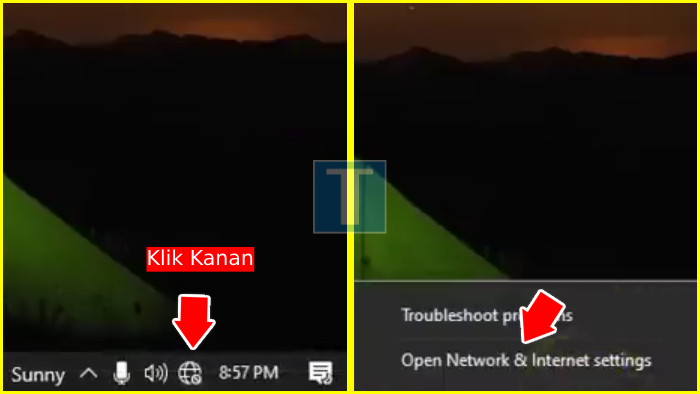 Cara mengatasi wifi laptop tidak connect lewat fitur open network dan internet settings