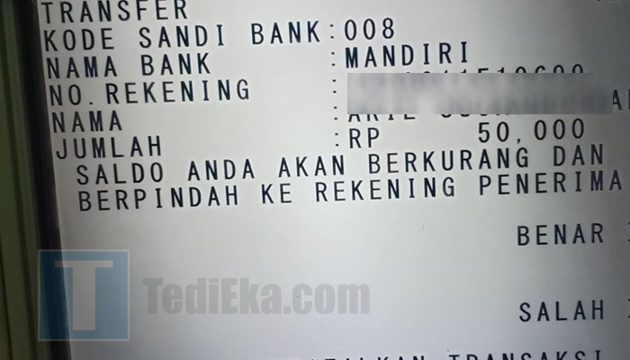 atm bca konfirmasi transfer mandiri