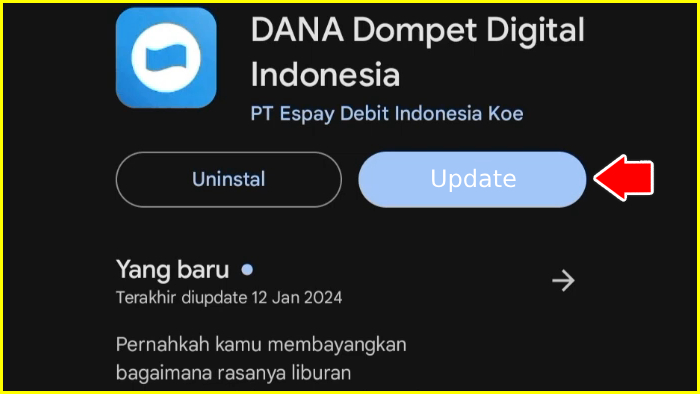 bagaimana cara login dana tanpa kode otp