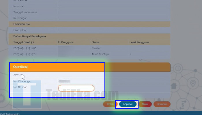 bni direct pending task otentikasi - approve