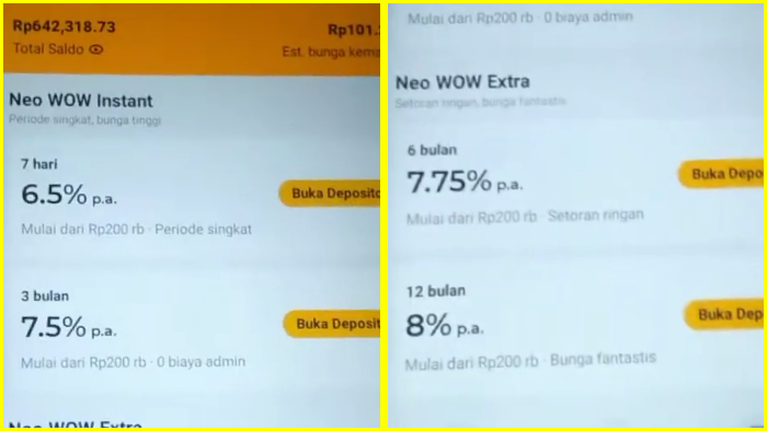 bunga deposito bank neo commerce